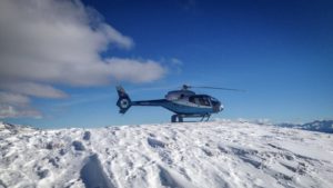 Helikopter Gletscherlandung